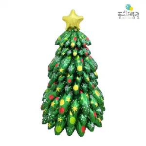(옵션 본품)스탠딩 조립형 입체 크리스마스 트리 은박풍선