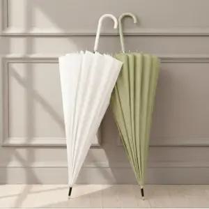 고급스러운 여성용 클래식 반자동 장우산 대형 우산 답례품 선물용