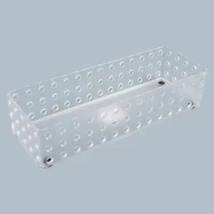 [하프클럽/]소품 박스 수납함 반투명 가로형 바스켓 정리함 1p