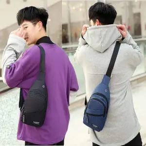 남자 외출 여행 보조가방 미니 메신저백 크로스백