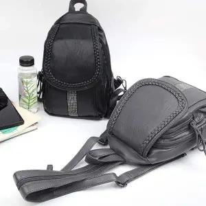 백팩 가죽느낌의 큐빅 보석이박힌 미니백팩 여자중학생가방