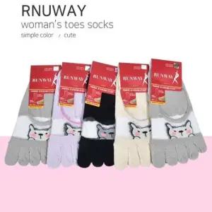 양말 발등 캐릭터 숙녀 발가락 덧신