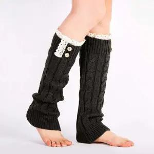 리나 레이스 레그워머 겨울 보온 패션 프릴 발 토시 보온레그워머