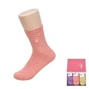 5켤레 부드러운 베이직 파스텔 컬러 숙녀 중목 양말