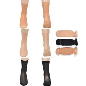 4계절 무지 고탄력 지압 발목스타킹 5켤레 0996ew