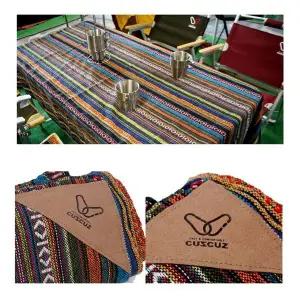 [하프클럽/]커스커즈 감성 테이블보 캠핑용품 인디패턴 불박 로고