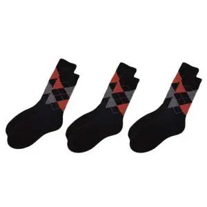 남자양말 신사정장양말 아가일 (브라운) 3켤레