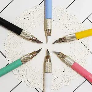 [하프클럽/]공예칼 목공 판화 조각 칼 칼날12개 포함