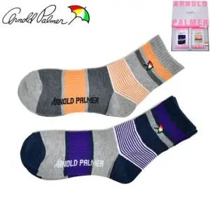 아놀드파마 로고자수 링글 여성 캐주얼 2족세트 양말