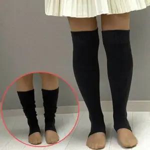 니트 롱 레그워머 발토시 차콜 발레 무릎