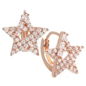[미니아트] 14K 골드필드 핀 에트왈 큐빅 별 원터치 링 귀걸이