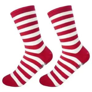 여성 미끄럼방지 양말 레드 1켤레 사계절 실내양말