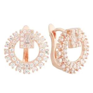 [미니아트] 14K 골드필드 핀 케이틀린 큐빅 원터치 링 귀걸이