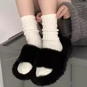 여성 골지 중목양말 4P 양말세트