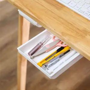 [하프클럽/]부착식 책상서랍 책상소품 수납정리 보조서랍