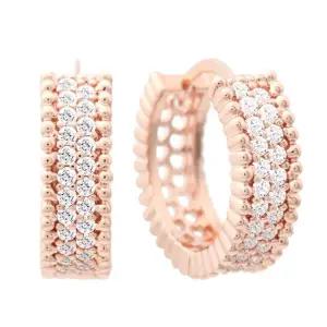 [미니아트] 14K 골드필드 핀 루이스 큐빅 원터치 링 귀걸이