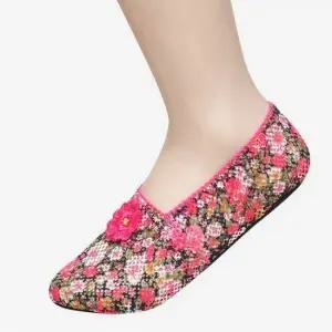 남성양말 쿨샵 어머니 미끄럼방지 플라워덧신 5켤레