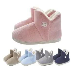 여성 양털 보온덧신 목 올라오는 실내화 부츠 하이탑