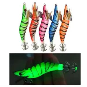 [하프클럽/]야광 새우모형 낚시 루어 미끼