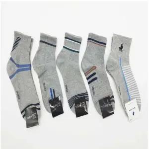 남성양말 중목양말 데일리 그레이 5켤레묶음