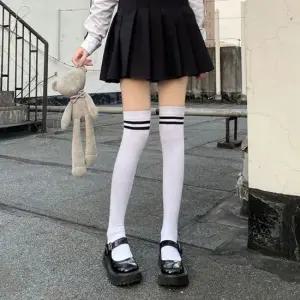 여성 니삭스 양말 라인 학생 반스타킹 스쿨룩 3컬러