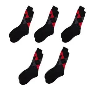 남자양말 신사정장양말 아가일 (빨강) 5켤레