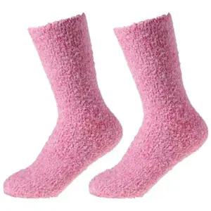 여성 미끄럼방지 수면양말 핑크 1켤레 두꺼운 양말