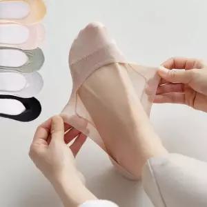 여자덧신 순면 논슬립 양말 여름 실크 미끄럼방지 덧신 5P