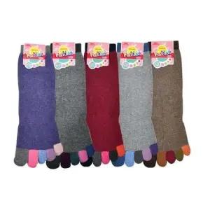 매니큐 포인트 여성 발가락 장목양말 5켤레 색상혼합 발가락양말