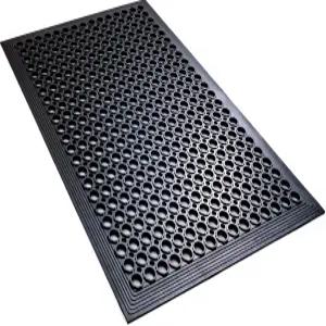 피로 방지 고무 바닥 매트 레스토랑 주방 배수 아웃도어 내구성 논슬립 바 유틸리티 실내 야외 습윤 공간