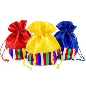 [하프클럽/]사각 복주머니 빨강 포장 설포장 주머니 선물포장지