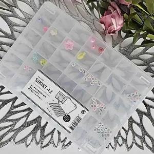 [하프클럽/]칸막이 야마다 플라스틱 보관함 42구 보관함 소품