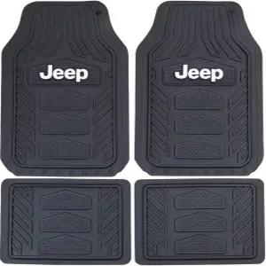 플라스틱 컬러 001668R01 지프 웨더프로 4피스 바닥 매트 세트 원 사이즈 블랙
