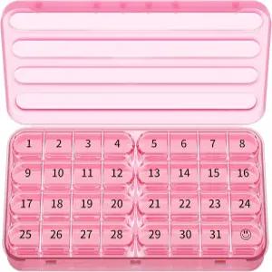 조크시 월간 알약 정리함 일 회 30일 상자 여행용 개월 대형 케이스 보충제 및 을 위한 3일 일일 품 용기