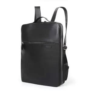 남성 비즈 슬림 스퀘어 백팩 직장인 회사 출근 -블랙 슬림백팩