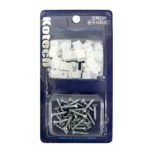 [하프클럽/]전선고정 인터넷 랜선 나사못세트 K-8925-H 벽고정 배