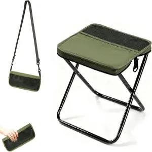 휴대용 접이식 배낭 의자 포켓 체어 캠핑 낚시 미니 야외 슬링백 여행용 가방