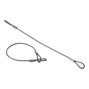 스테인리스 스틸 실버 더블 루프 분리 방지 로프, 편리한 안전 보안 케이블 와이어, 무대 조명 20cm x 2mm