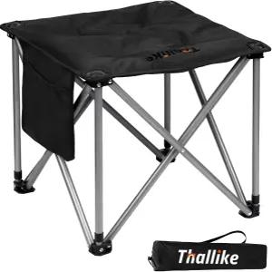업그레이드된 패딩 캠핑 스툴과 수납 가방 18인치 오버사이즈 접이식 발 받침대 휴대용 헤비 듀티 캠프