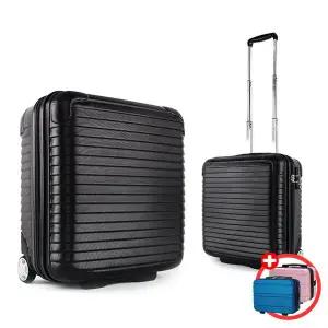 바퀴가방 기내용 18인치 여행 가방 하드캐리어 블랙 +