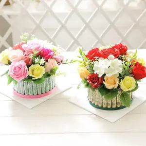 VCO 로즈 플라워 케익 용돈 박스 30 어버이날 선물