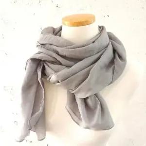 [비케이엠_63]린넨 면스카프 스카프 180x50cm 그레이색상