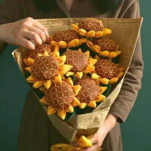 해바라기 꽃다발만들기 인형 DIY 졸업 대형 꽃다발