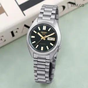 5 SRPL57K1 오토매틱 데이데이트 100미터방수 그린 다이얼 남자 메탈 시계 d7