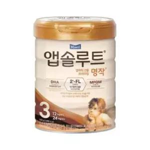 앱솔루트 명작 2FL 분유 3단계(12~24개월) 800g 1캔