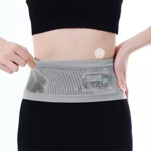 A K Z U I J O 펌프 벨트 사이즈 업데이트됨 병 허리 4개의 큰 주머니가 있는 수면용 통기성 러닝 회색