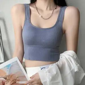 해외 여행 여름 이너 크롭 민소매 슬리브리스 나시 티