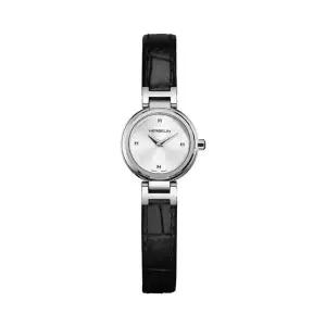 [미쉘에블랑] 17312AP12 LADY H 쿼츠 여성 가죽 시계