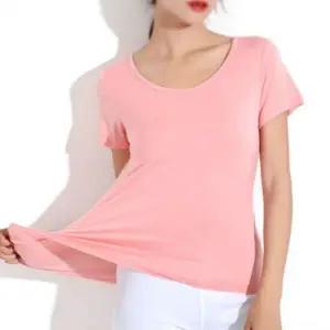 여성 여름 데일리 캡내장 일체형 쿨링 반팔 티셔츠