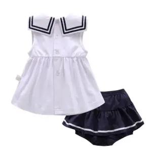 여아 아동 여름 리본  세라복 원피스 세트